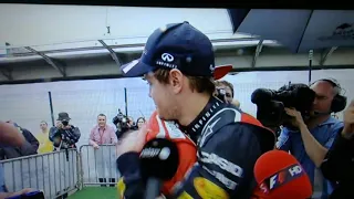 2012 Brazil GP - Fernando Alonso congratulates Sebastian Vettel