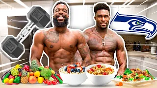 Eating & Working Out Like DK Metcalf For 24 Hours!