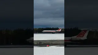 Ту-134 ВКС РФ посадка в Минске