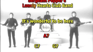 Sergeant Pepper's Lonely Heart's Club Band Beatles best karaoke instrumental lyrics chords