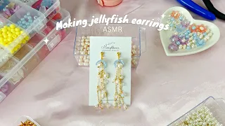 ASMR jewelry making jellyfish earrings