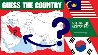 Guess the Country on Asia Map | Geography Quiz Challenge Part-02