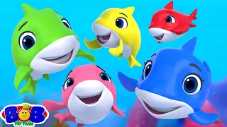 Five Little Sharks + More Learning Videos & Nursery Rhymes by Bob the Train
