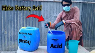 How To Make Batteries Acid from Sulfuric Acid (H2SO4)