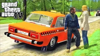 ЖИЗНЬ В РОССИИ GTA 4 - УСТРОИЛСЯ НА РАБОТУ В ТАКСИ! ТАКСИ ВАЗ 2106! ⚡ГАРВИН