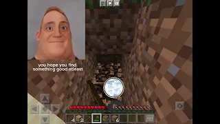 Mr. Incredible plays Minecraft