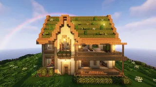 마인크래프트 건축일기 30 초록지붕 집 Minecraft Tutorial : Wooden House