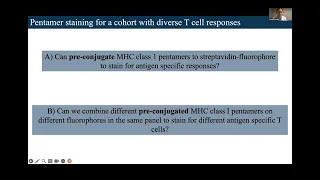 Georgia Stavrakis: Pre-conjugation of MHC Pentamers for simultaneous analysis of ag-specific T cells