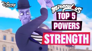 Miraculous Ladybug | Top 5 Powers - #3 SUPER STRENGTH  💪| Disney Channel UK