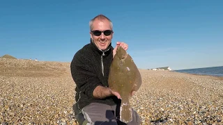 Huge Plaice from Seaford Beach