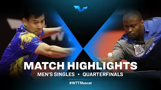 Liu Dingshuo vs Quadri Aruna | MS | WTT Contender Muscat 2022 (QF)