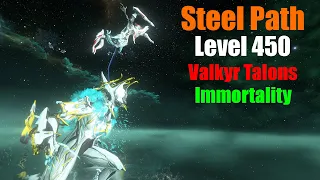 Warframe Steel Path Solo Survival 2h | Valkyr Prime & VALKYR TALONS !