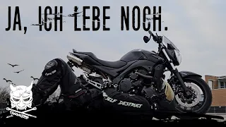 Ich bin wieder da :) "Panne" mit GSR 600, Gewinnspiel und bisschen Smalltalk. MotoVlog [037]