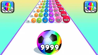 Marble Run, Ball Merge 2048, Hair Rush  ​- All Levels Gameplay Android,ios Relax Video HXMVEO