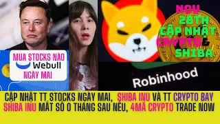 Vanessa Stocks, Crypto Lên Stocks xuống, Shiba mất 1 số 0 tháng Sau Nếu, Cập nhật mã trade tuần tới|