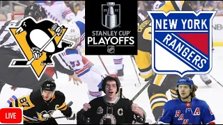 Game 5 Pittsburgh Penguins vs New York Rangers LIVE STREAM | Live Play-by-Play Fan Reaction LIVE NHL