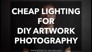 Cheap DIY Lighting Tip for Artwork Photography