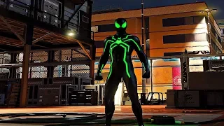 Spider-Man (PS4) - Stealth "Big Time" Suit Gameplay (Stealth Costume)