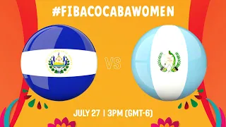 El Salvador v Guatemala | Full Basketball Game | COCABA Women's Championship 2022