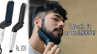 Beard/Hair Straightener Comb complete Review & Unboxing | Worth it or Bull$#it?