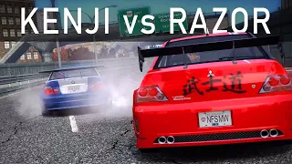 Kenji vs Razor / Junkman Lancer EVO VIII vs Turbo BMW M3 GTR (Final Races in NFS MW)