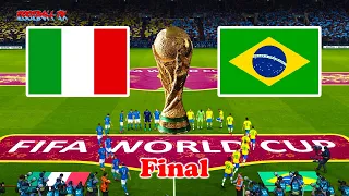 ITALY vs BRAZIL - Final FIFA World Cup 2022 - Full Match - All Goals - eFotball PES 2021