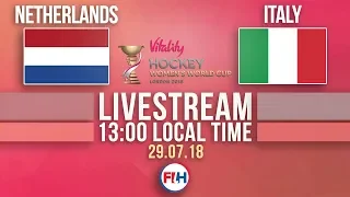 Netherlands v Italy | 2018 Hockey Women’s World Cup | FULL MATCH LIVESTREAM