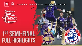 1st Semi-Final | Colombo Kings vs Galle Gladiators | Full Match Highlights LPL 2020
