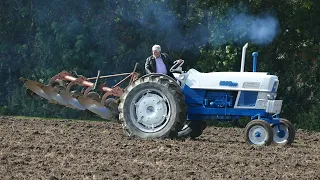 Ford 6000 in the field ploughing w/ 4-Furrow Kverneland Plough | DK Agriculture