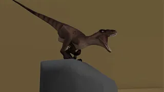 Velociraptor Test Animation | Jurassic World Roblox