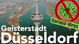 Corona in Dusseldorf 😷 - Ghost town from above - by drone [4K]