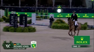 Richard Vogel & Cepano Baloubet win the $500,000 Rolex CSI5* Grand Prix