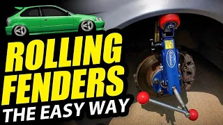 How to ROLL YOUR FENDERS the easy way - Tire clearance & fitment with Eastwood Fender Roller #custom