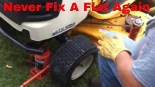 Flat Tire Fix Using Insulating Foam