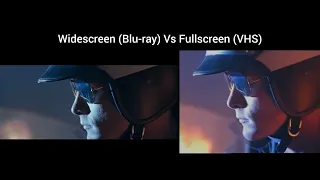 Terminator 2 Judgement day widescreen vs fullscreen aspect ratio comparison Blu-ray vs VHS 11