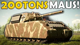 I Built A HUGE 200TON MAUS In Sprocket Tank Design!