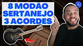 COMO TOCAR 8 Modão Sertanejo no Violão Com Apenas 3 ACORDES SIMPLES