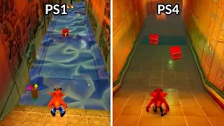 Crash Bandicoot N. Sane Trilogy Remaster PS4 vs PS1 - Full Graphics Comparison