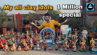 🔥देखिए मैंने अभी तक कितनी मूर्तियां बनाई हैं | My all clay idols(part-1) | 1 Million Special