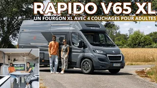 Rapido V65 XL : un grand fourgon familial à découvrir en vidéo