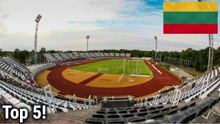 Top 5 Biggest Football Stadiums in Lithuania