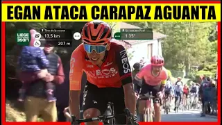 RESUMEN LIEJA BASTOGNE LIEJA 2024 EGAN Bernal ATACA Richard CARAPAZ AGUANTA a POGACAR