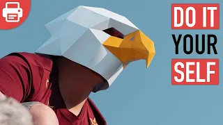 How to make an Eagle Mask with Paper or Cardboard | DIY Printable Template