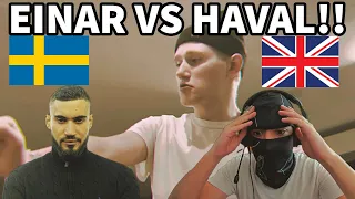 BIGGEST BEEF SWEDEN HAS SEEN?!! UK REACTION 🇬🇧 🇸🇪 EINAR & HAVAL (ENGLISH SUBS) | SWEDISH RAP