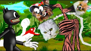 МУЛЬТЯШНЫЙ КОТ, ПЕС и МЫШЬ съели СИРЕНОГОЛОВОГО и ЛОШАДЬ! Siren Head Cartoon Cat, Dog Валеришка Макс