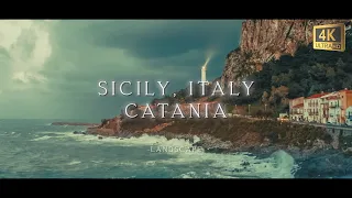 Sicily, Italy, Calming Music With Beautiful Natural Landscapes - Video For Relaxation - 4K UHD