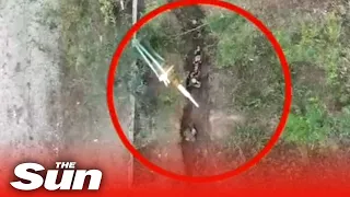 Pro-Russian forces brutally drop bombs over Ukrainian soldiers in trenches