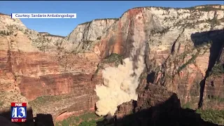 Zion Rockfall Caught on Video