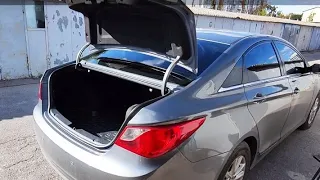 Доработка механизма открывания багажника Hyundai Sonata YF completion of the trunk opening