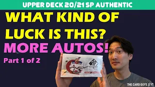 WHAT KIND OF LUCK IS THIS? More AUTOGRAPHS? 20/21 Upper Deck SP Authentic Hobby Box Break Part 1